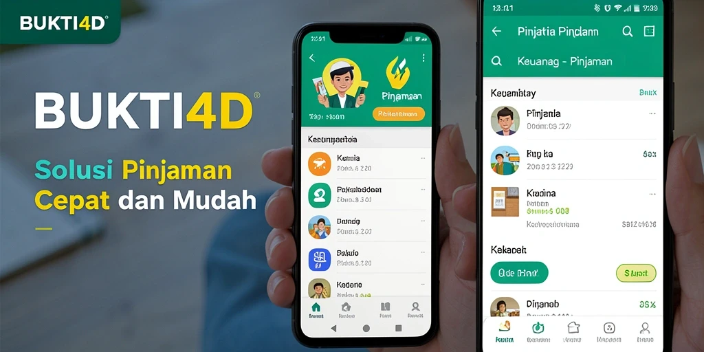 Tampilan antarmuka aplikasi BUKTI4D yang modern dan mudah digunakan.