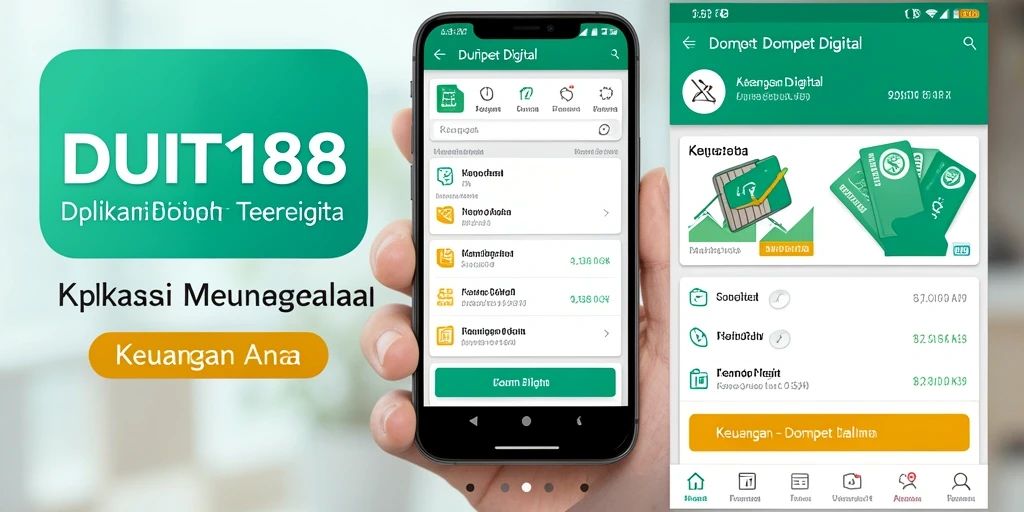 Tampilan antarmuka yang sederhana dan fungsional dari aplikasi Dompet Digital DUIT188.