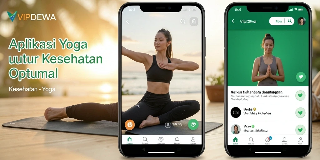 Tampilan antarmuka VIPDEWA yang intuitif untuk latihan Yoga.